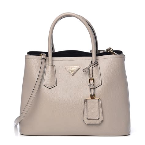 prada saffiano cuir double bag medium price|prada saffiano shopping bag.